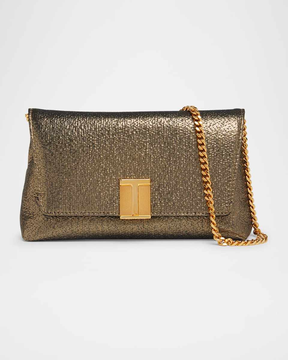 Nobile Mini Clutch Bag in Laminated Fabric